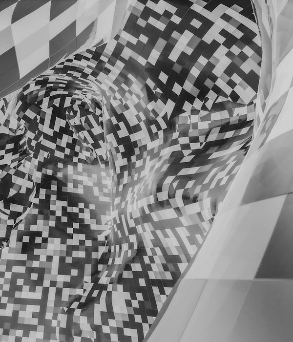 Abstract geometric pattern of movement