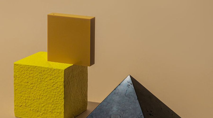 Geometric shapes forming a balanced composition